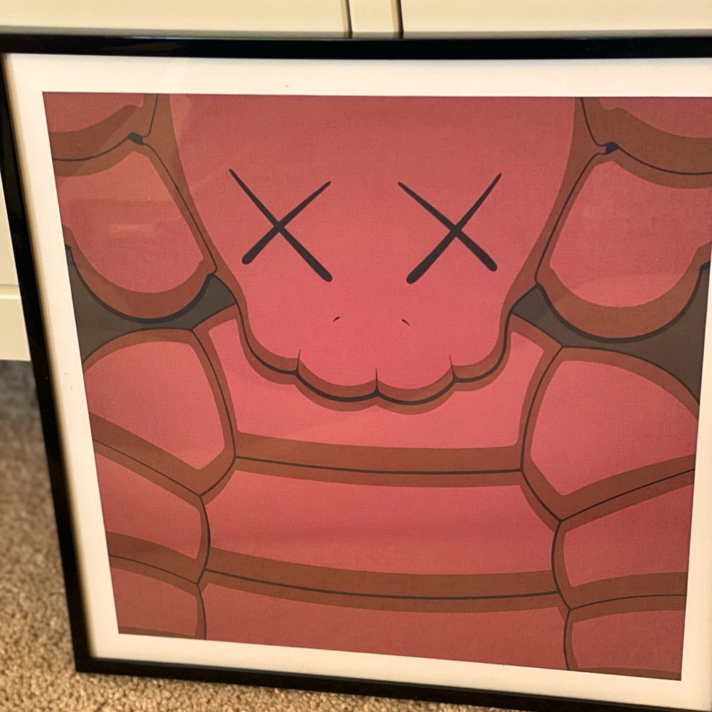 KAWS Chum Red Canvas Print